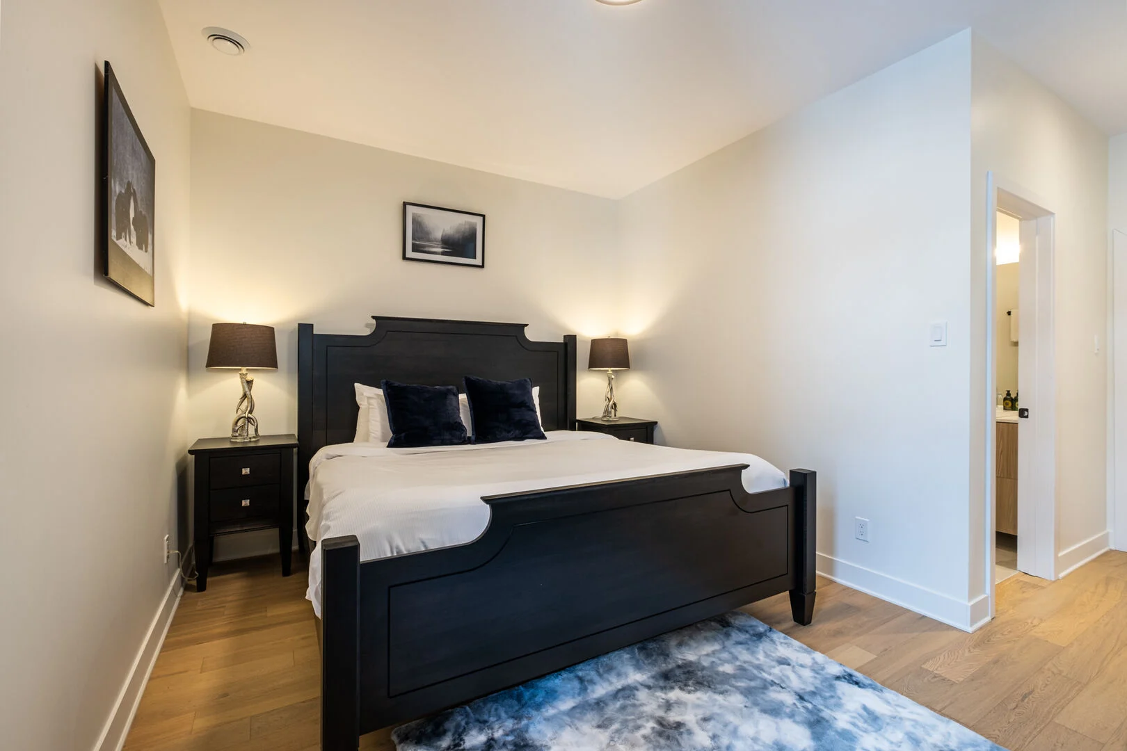 Bedroom in our Mont-Tremblant Lodgings